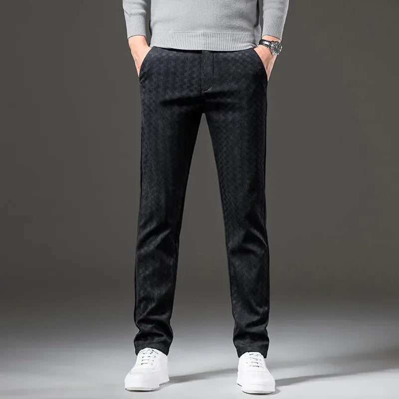 Alessio Check Corduroy Pants